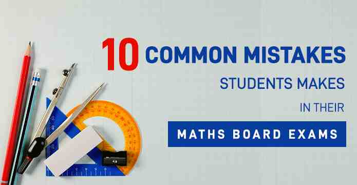 Common mistakes in math Exam