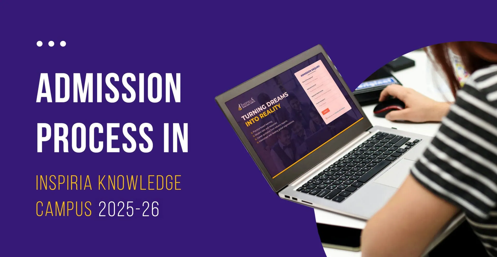 Admission process in Inspiria 2025-2029